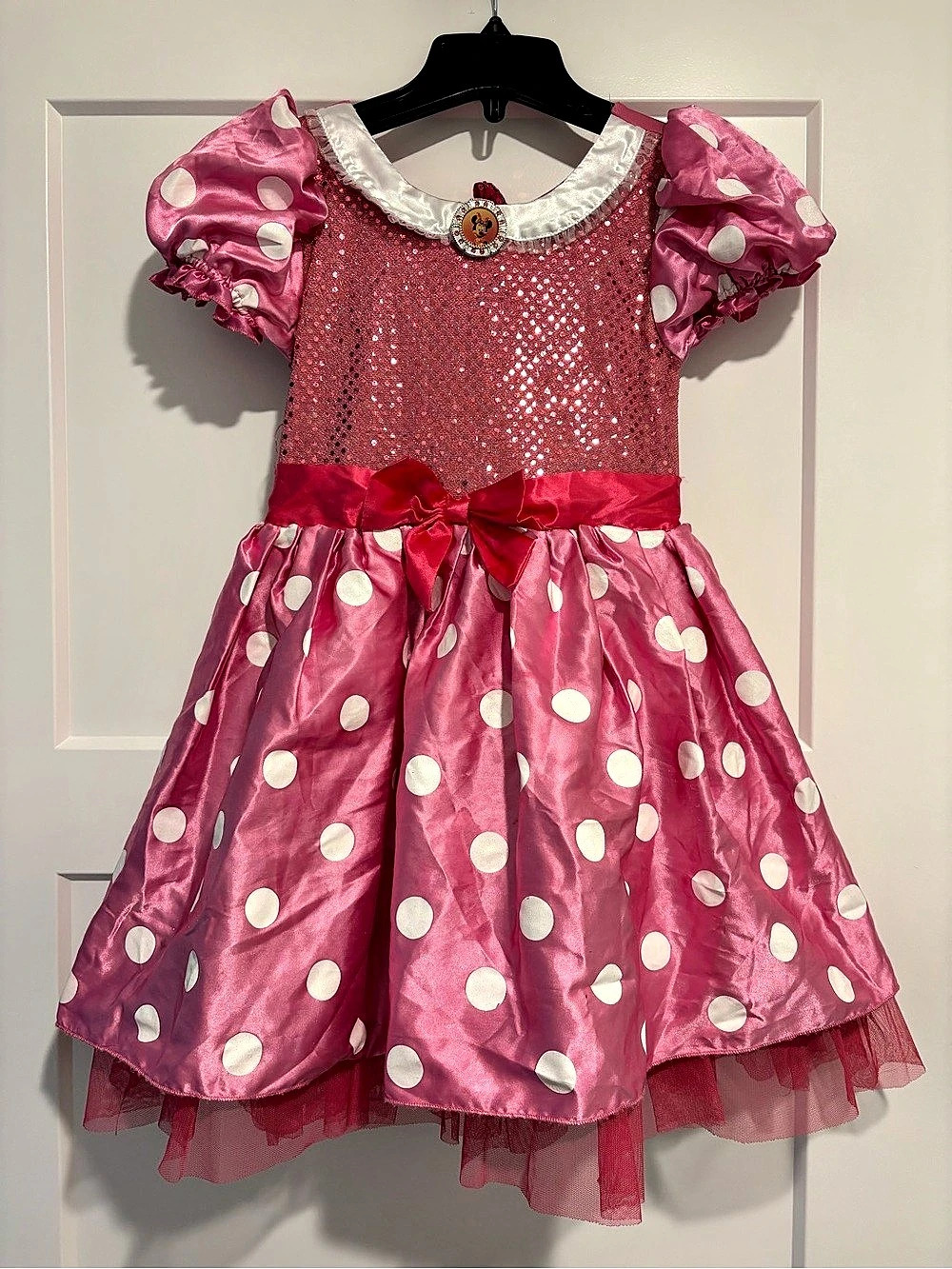 Disney Minnie Mouse Costume for Kids – Pink Polka Dot Dress Girls 7/8